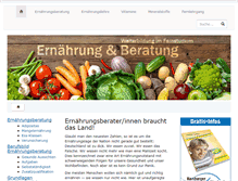 Tablet Screenshot of ernaehrung-und-beratung.de
